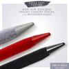 Frenchies French Twist Chinese Hair Sticks, Ultra Flocked Extra Soft Hair Chopsticks for Women, Girls, Teens, Buns, Dancers, Womens Wedding Accessories for Updo Hairstyles, Pack of 3, Red view 2