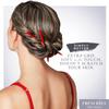 Frenchies French Twist Chinese Hair Sticks, Ultra Flocked Extra Soft Hair Chopsticks for Women, Girls, Teens, Buns, Dancers, Womens Wedding Accessories for Updo Hairstyles, Pack of 3, Red view 3