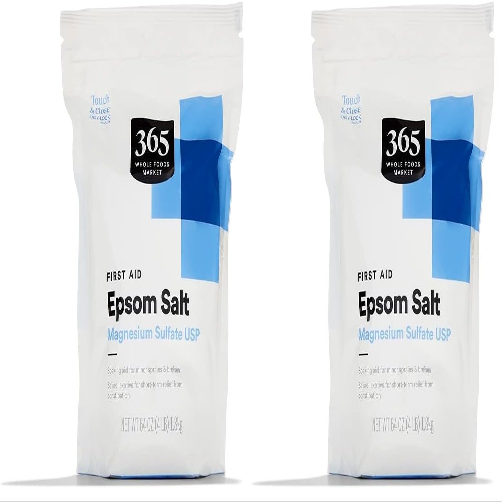 365 by Whole Foods Market, Epsom Salt, 64 Ounce (Pack of 2)