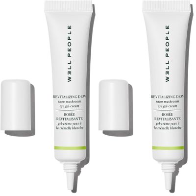 Well People Revitalizing Dew Snow Mushroom Eye Gel-Cream, Gel-based Eye Cream For Moisturizing Undereyes, Targets Fine Lines, Vegan & Cruelty-free (Pack of 2)