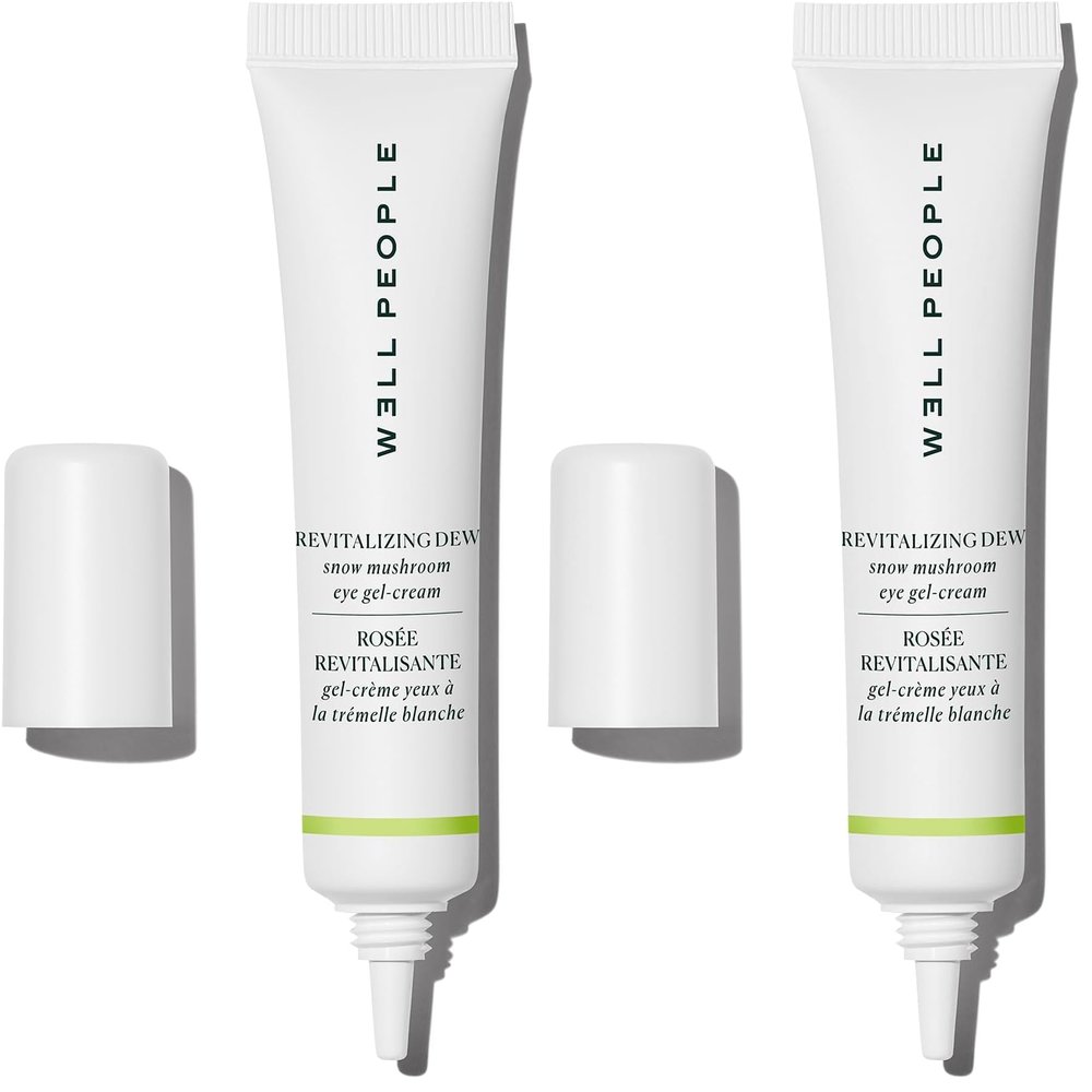 Well People Revitalizing Dew Snow Mushroom Eye Gel-Cream, Gel-based Eye Cream For Moisturizing Undereyes, Targets Fine Lines, Vegan & Cruelty-free (Pack of 2)