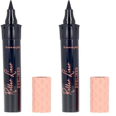 Benefit Roller Liner True Matte Liquid Eyeliner, Black, 0.03 Fl Oz (Pack of 2)