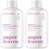 ATTITUDE Bubble Bath, EWG Verified, Plant and Mineral-Based, Dermatologically Tested, Vegan Body Care Products, White Tea Leaves, 16 Fl Oz (Pack of 2) view 1