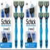 chick Xtreme 3 Duo Comfort Disposable Razor for Men, 4 Count (Pack of 2) view 1