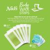 Nad's Body Wax Strips Hair Removal For Women All Skin Types, 20 Waxing Strips + 4 Calming Oil Wipes (Pack of 2) view 2