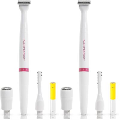 Clio PALMPERFECT Total Grooming System, Hair Removal, Exfoliator, Foil Shaver, Sharp Precision Shave, Painless Hair Removal, Multicolored (Pack of 2)