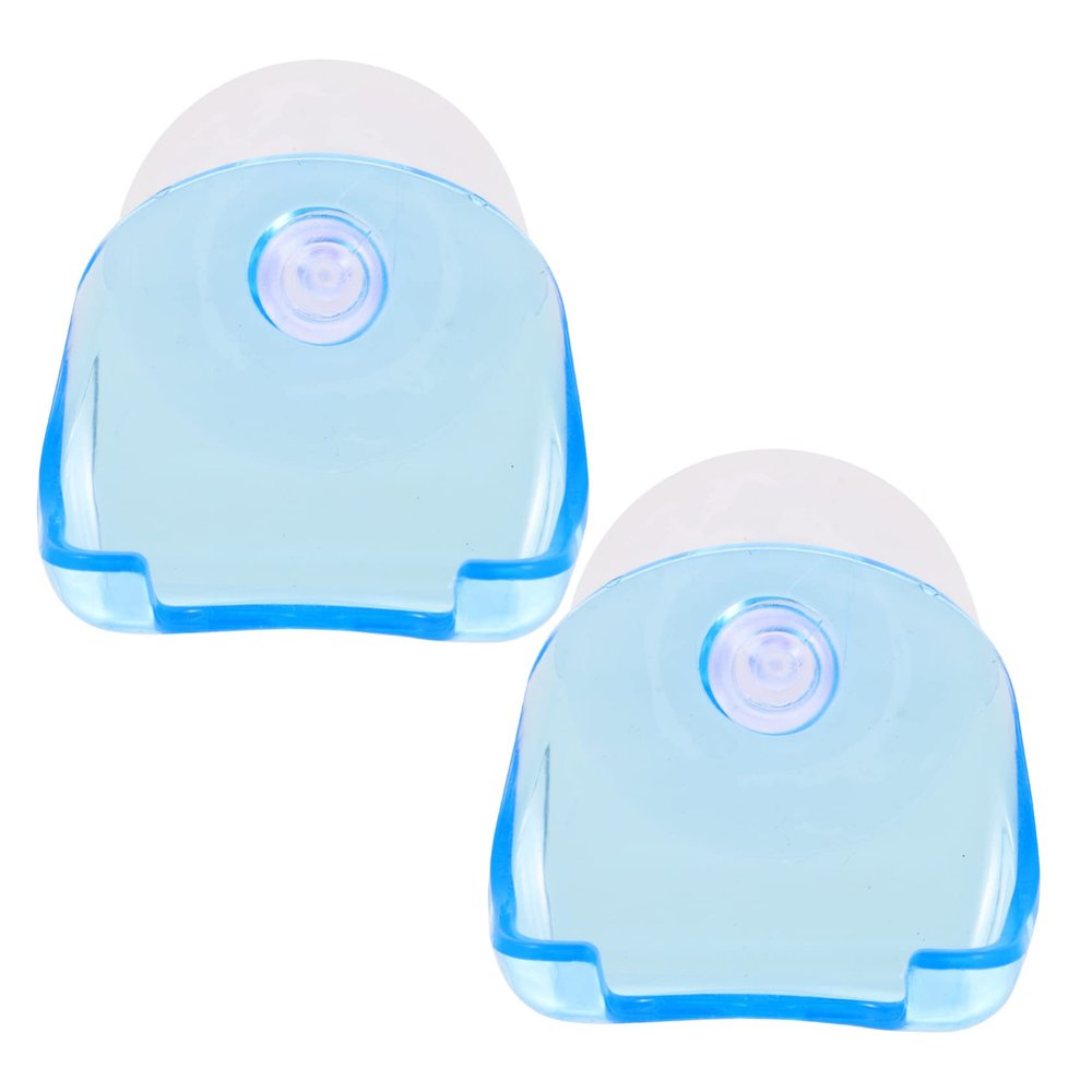 Ipetboom 2pcs Manual Shaver Hanger Suction Cup Shaver Holder Razor Storage Holder Suction Razor Rack