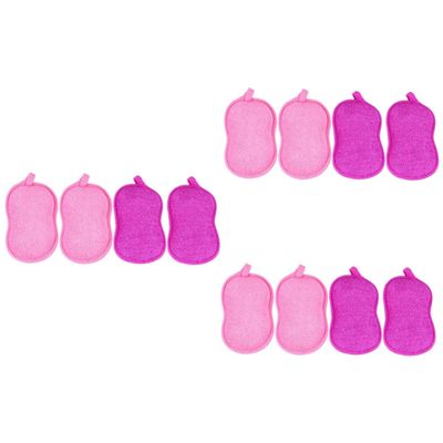 Ipetboom 12pcs Bath Sponge for Boys and Girls Peanut Shape Sponges Exfoliating Bath Brush