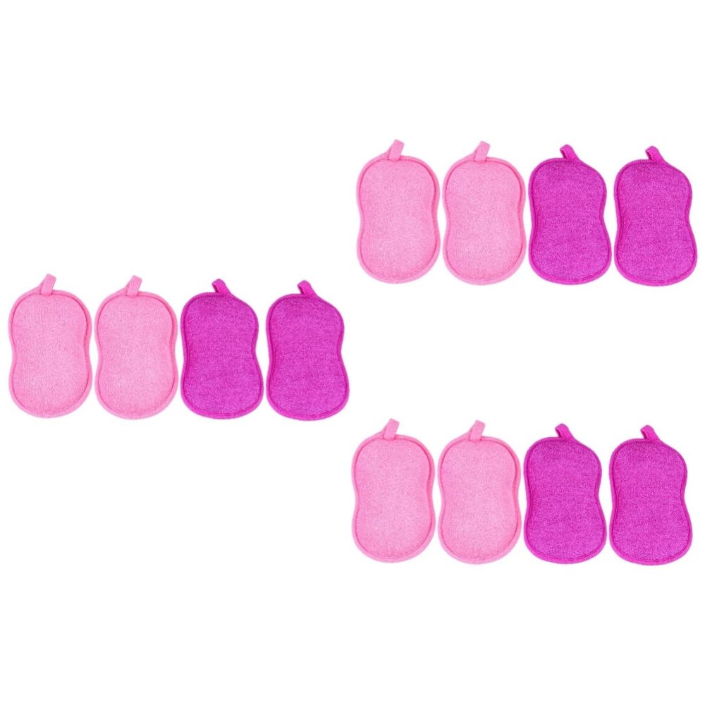 Ipetboom 12pcs Bath Sponge for Boys and Girls Peanut Shape Sponges Exfoliating Bath Brush