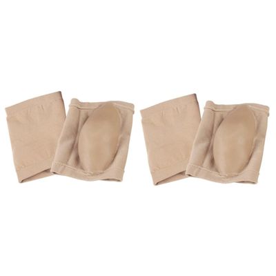 Ipetboom 2pairs Heel Gel Moisturizing Socks Breathable Crack Foot Protectors for Day Comfort Unisex Silk Ankle Stockings Khaki