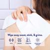 Megababe Cucumber Mint Shower Sheets | Individually Wrapped Body Cleansing Cloths | 10 Wipes (Pack of 1) view 2