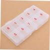 Beatifufu Nail Case 10 Sections Storage Box for False Nails Earrings Rings Beads Sticker Case view 2