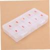 Beatifufu Nail Case 10 Sections Storage Box for False Nails Earrings Rings Beads Sticker Case view 4