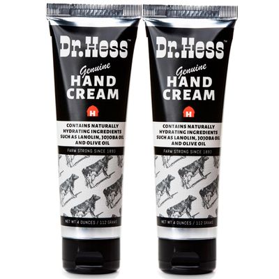 Dr. Hess Genuine Hand Cream, Nourishing lotion for Dry, Cracked Hands & Heels, Eczema Relief, with Lanolin, Beeswax, Olive Oil & Vitamin E, Cruelty-Free, Paraben & Sulfate-Free, 4 oz, 2 Pack
