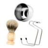 Beatifufu 1set Men Shaving Tool Kit Beard Care Accessories Bowl Rack Brush for Convenient Grooming and Easy Beard Cleaning view 4