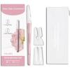 Dermaplane Razor for Women Face, Precision Face Razors for Women, Dermaplaning Tool, Gentle Exfoliation, Facial Hair Removal and Perfectly Shape Brows, Reusable Metal Handle with 4 Microblades, Pink view 1
