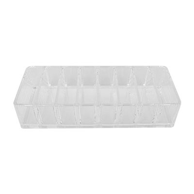 8 Slots Acrylic Eyeshadow Organizer, Lipstick Stand Cosmetic Makeup Organizer Display Case