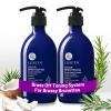 Luseta Blue Shampoo & Conditioner Set - Color Brightening for Brassy and Brunette Treated Hair, Revive Cool Tones, 2x 16.9oz view 1