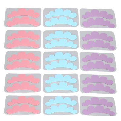 XHTLLO 15Pair Eyelash Extension Patches, Yun Shaped Reusable Silicone Eyelash Extension, Reusable Eyelashes Extension Pad, Silicone Lash Grafting Eye Pads