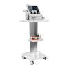 Rolling Utility Cart, 3-Tier Medical Utility Cart Mobile Workstation with Tray Salon Lab Mobile Medical Trolley Cart Professional Cart for Home Hospital Office Medical Clinic, White view 1