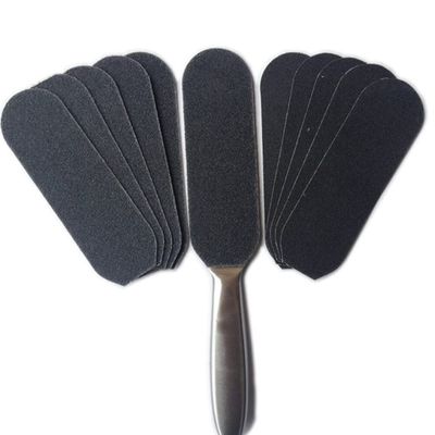 Ipetboom Pedicure Foot File Remover - 50PCS Foot Sandpaper Foot File Cuticle Remover Tool - Portable Sandpaper Pedicure Accessories Black