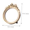 BIUDECO 1pc Resin Bowknot Handheld Makeup Mirror Single-Sided Portable Small Mirror for Home and Travel Elegant Design for Women view 4