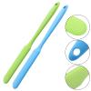 Coufce 3-Piece Silicone Waxing Spatulas - Non-Stick, Reusable, Easy to Clean - Pink, Blue, Green view 4