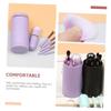 Gogogmee 1set Professional Makeup Brushes Mirror Portable Cosmetics Brush Set for Blush Eyeshadow and More for Daily Use and Travel view 3