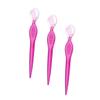 Gogogmee 3pcs Portable Stainless Steel Eyebrow Razors Lightweight Eyebrow Trimmers for Women for Travel Easy to Clean Non-Slip Grip Red Color view 1
