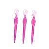 Gogogmee 3pcs Portable Stainless Steel Eyebrow Razors Lightweight Eyebrow Trimmers for Women for Travel Easy to Clean Non-Slip Grip Red Color view 4