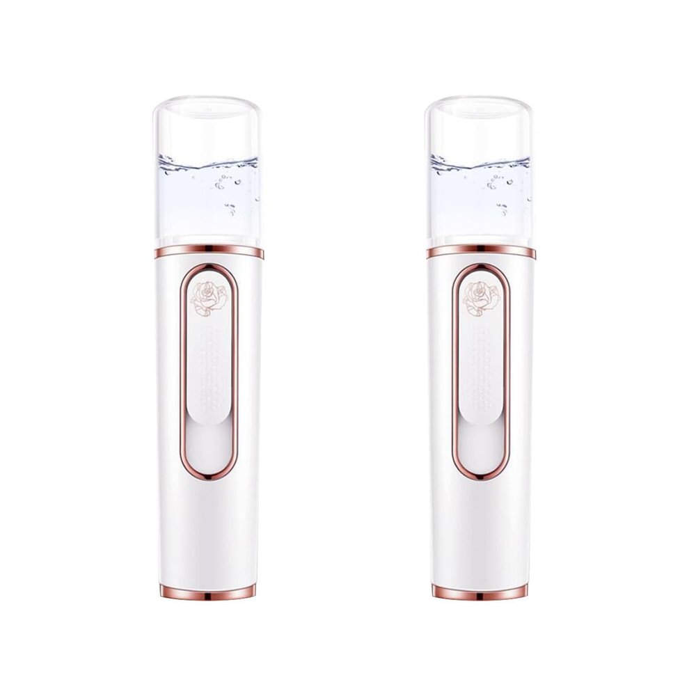 2pcs Portable Portable Moisturizing Facial Humidifier Cool Face Mist Facial Skin Care Face Sprayer Hydrating Instrument Charge