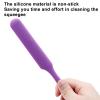 Coufce 3 Pieces Silicone Waxing Spatula Non Stick Wax Spatulas Resin Popsicle Sticks Hair Removal Waxing Applicator Non-Stick Kitchen Scraper (Orange, Yellow, Purple) view 3
