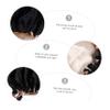Ipetboom 3pcs Adjustable Hair Bonnet Satin for Hair for Sleep Shower and Conditioning Suitable for Types Black Dual-layer Design view 2