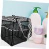PRETYZOOM Large Capacity Travel Toiletry Bag 8 Compartments Portable Mesh Cosmetic Organizer for Women for Beach and Vacation Use view 2