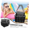 PRETYZOOM Large Capacity Travel Toiletry Bag 8 Compartments Portable Mesh Cosmetic Organizer for Women for Beach and Vacation Use view 4