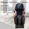PHASFBJ Massage Chair Cover Pet Protector,Stretch Fabrics Massage Chair Zero Gravity Full Body Cover Recliner Wing Chair Removable Shield Dust Cover Replacement,Gray,Lower Body view 2