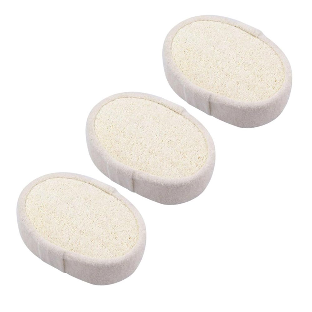 Beatifufu Bath Sponge Shower Loofahs Duo Scrub Loofah Exfoliating Body Brush for Men Women