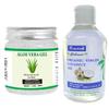 Raslok Aloe Vera Gel 100% Pure & Natural (7.76 OZ) 100% Pure Coconut Oil (250ml) - Moisturizing, Hydrating & Nourishing for Skin & Hair Care, Paraben-Free, Sulfate-Free, Suitable for All Hair view 1