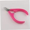 BIUDECO Ergonomic Stainless Steel Nail Nipper for Cuticles and Dead Skin Long Jaw Design for Easy Trimming Durable Non-slip Handle for Home and Salon Use Rose Red view 3