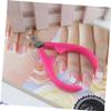 BIUDECO Ergonomic Stainless Steel Nail Nipper for Cuticles and Dead Skin Long Jaw Design for Easy Trimming Durable Non-slip Handle for Home and Salon Use Rose Red view 4