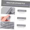 Beatifufu 50pcs Sponge Nail Files for Manicure and Pedicure and Washable Polishing Tools for Nail Shaping and Buffing for Treatment and Extensions Grey view 2