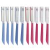 Coufce 10 pcs Eyebrow Razor WomenFace Razors Facial Hair Removal Exfoliating Dermaplaning Tool Face Shavers Upper Lip Hair Removal Travel Razor(Red and Blue) view 1