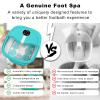 HOSPAN Collapsible Foot Spa Electric Rotary Massage, Foot Bath with Heat, Bubble, Remote, and 24 Motorized Shiatsu Massage Balls. Pedicure Foot Spa for Feet Stress Relief view 3