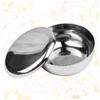 BIUDECO Shaving Bubble Bowl Men's Stainless Steel Shaving Bowl with Lid Razor Accessory view 3