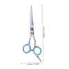 FOMIYES Hairdressing Scissors Professional Stainless Steel Straight Cut Shears for Home Pet Grooming and Barber Salon Use Resistant for Precision Cutting view 2