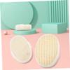 Ipetboom 4pcs Loofah Bristle Bath Scrubber Sponges for Deep Cleaning Exfoliating Body Brush for Shower Natural Back Scrubber for Skin Types for Men and Women view 4