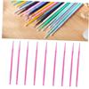 100pcs Eyelash Micro Brush Sanitary Disposable Lash Extension Applicator Great for Salons Home Use Non-linting Clean view 3