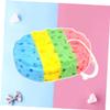 Ipetboom 3pcs Oval Seaweed Bath Sponges Natural Shower Accessories Gentle Skin Scrubbers Bathing Tools view 3