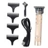 Beatifufu Professional Clipper for Home Barbershop Mute Trimmer Design USB Rechargeable Safe Hair Cutting Tool for Men Golden Finish view 1