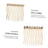 Beatifufu 2pcs Alloy Hair Combs Rhinestones and Pearls Match Women Hair Accessories for Daily Wear and Festivals and Odorless Styling Clips view 3